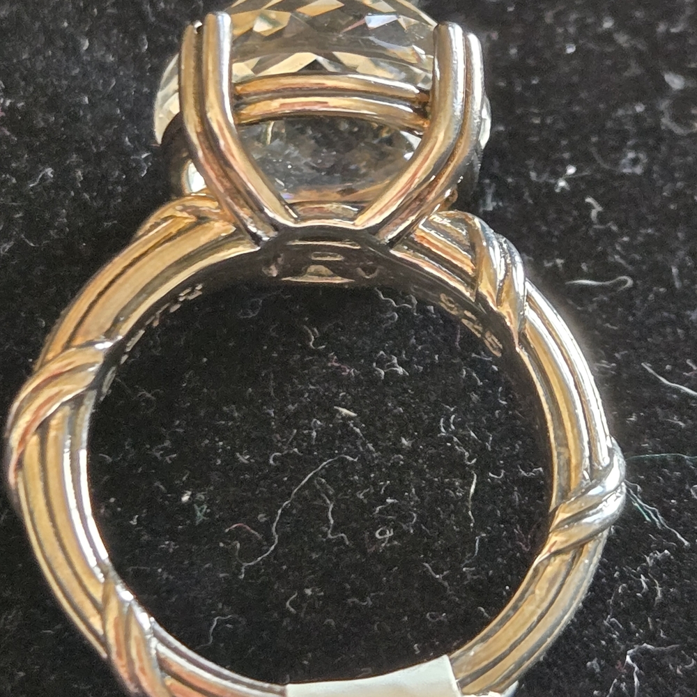 Peter Thomas Roth Silver Solitaire Ring with QTZ Crystal - Picture 6 of 11
